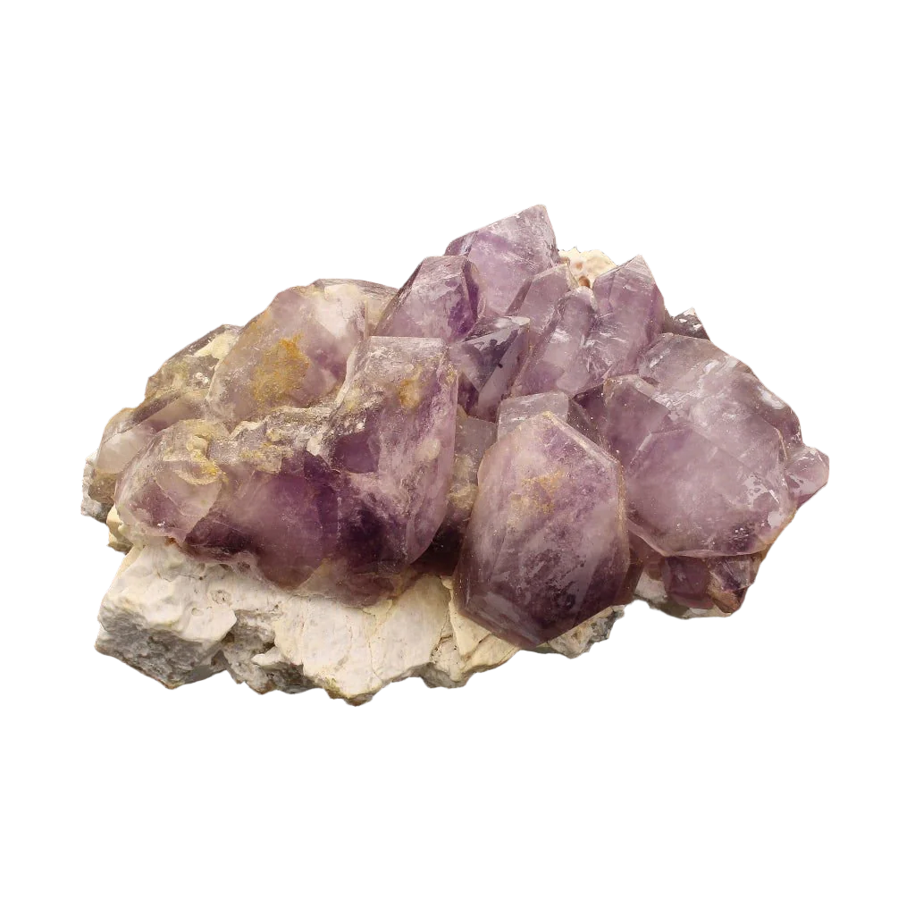 Amethyst in Quartz Cluster on Matrix, Orange buying River Area, Northern Cape, South Africa