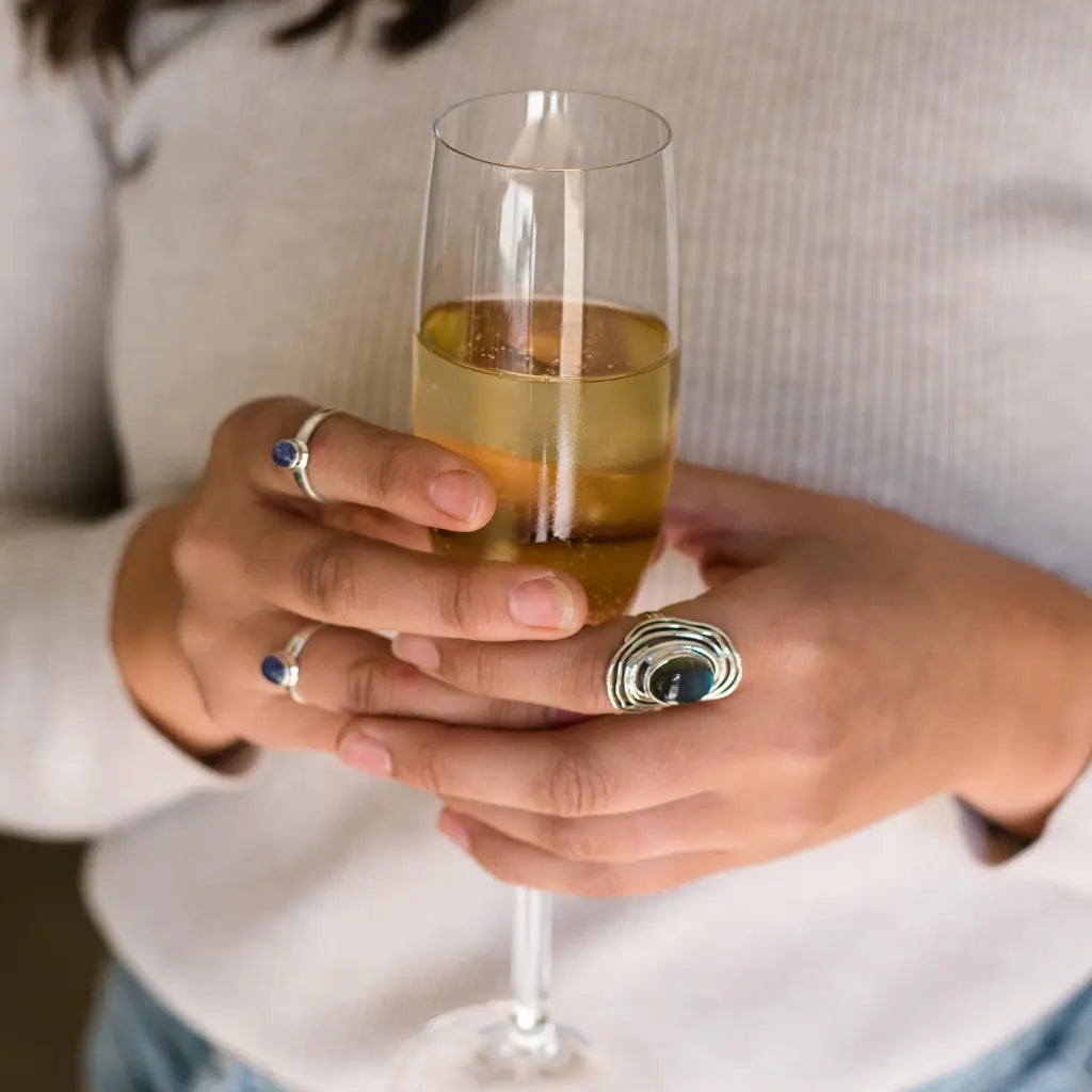 Buy your Shimmering Secrets: Sterling Silver Labradorite Ring online now or in store at Forever Gems in Franschhoek, South Africa