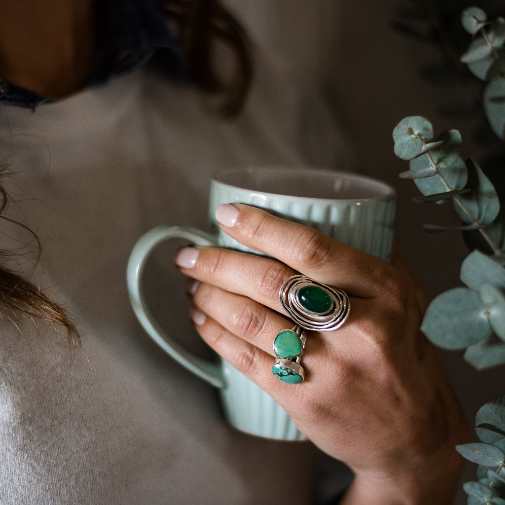 Buy your December Dream: Freeform Turquoise Ring online now or in store at Forever Gems in Franschhoek, South Africa