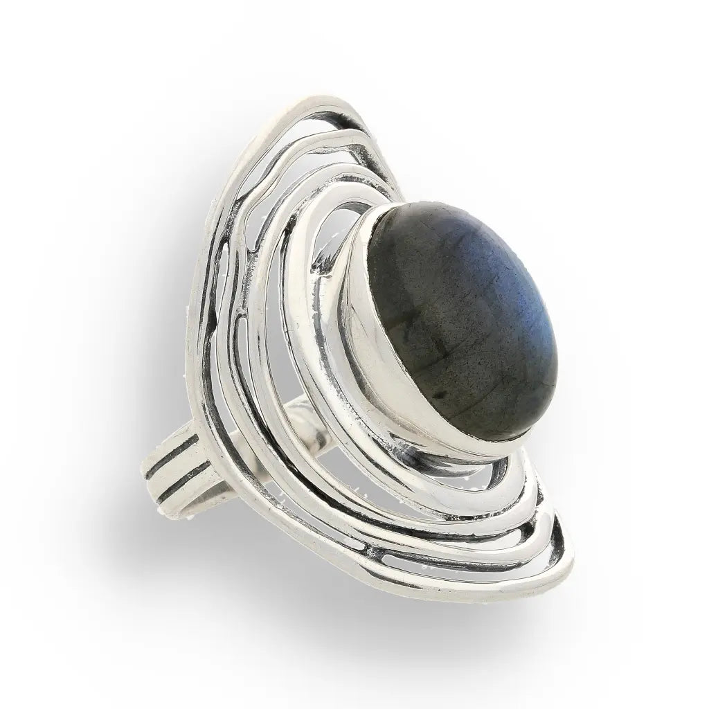 Buy your Shimmering Secrets: Sterling Silver Labradorite Ring online now or in store at Forever Gems in Franschhoek, South Africa