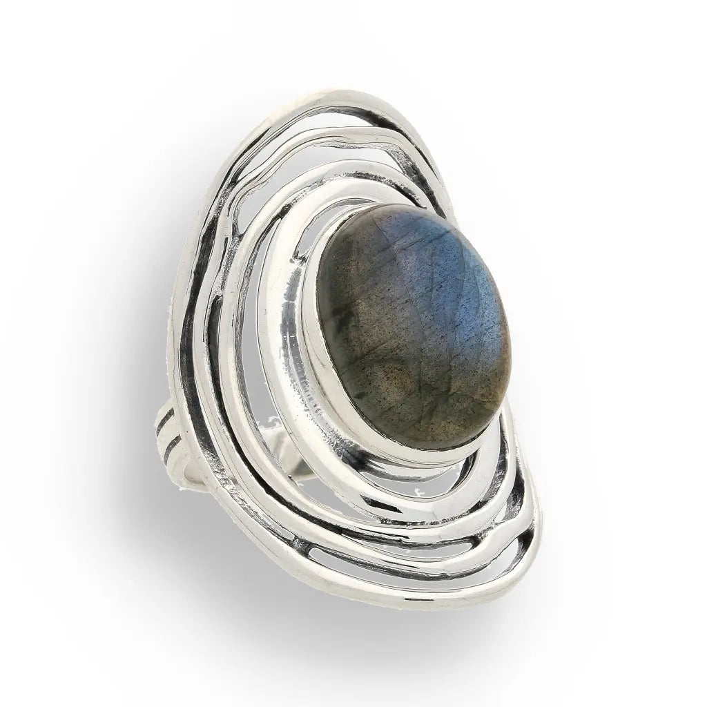 Buy your Shimmering Secrets: Sterling Silver Labradorite Ring online now or in store at Forever Gems in Franschhoek, South Africa