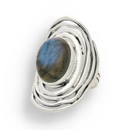 Buy your Shimmering Secrets: Sterling Silver Labradorite Ring online now or in store at Forever Gems in Franschhoek, South Africa