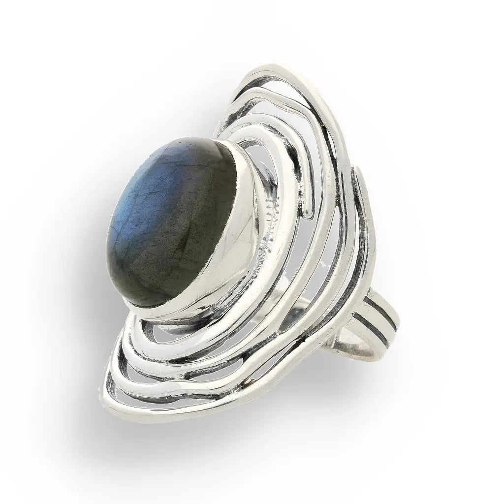 Buy your Shimmering Secrets: Sterling Silver Labradorite Ring online now or in store at Forever Gems in Franschhoek, South Africa