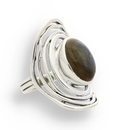 Buy your Shimmering Secrets: Sterling Silver Labradorite Ring online now or in store at Forever Gems in Franschhoek, South Africa