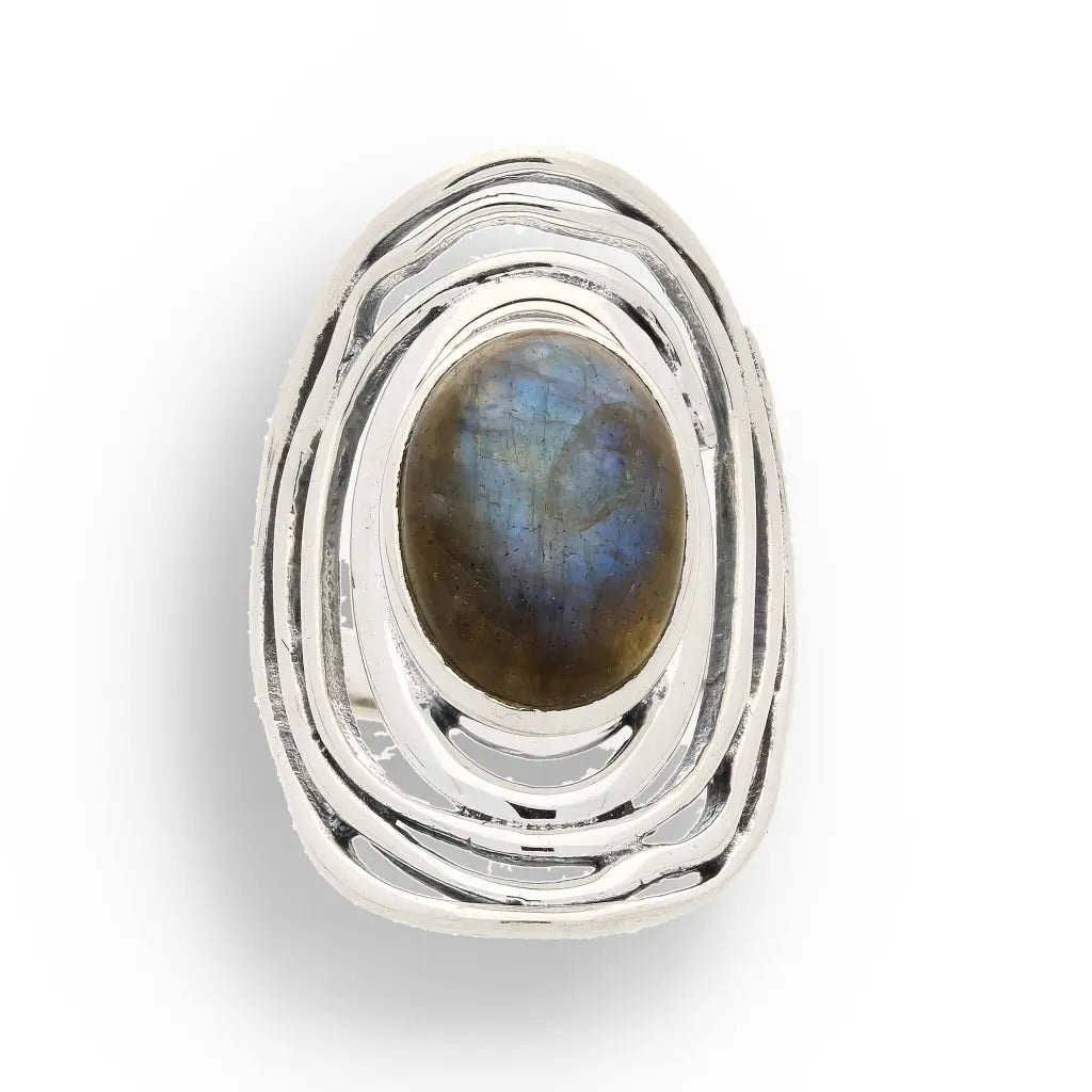 Buy your Shimmering Secrets: Sterling Silver Labradorite Ring online now or in store at Forever Gems in Franschhoek, South Africa