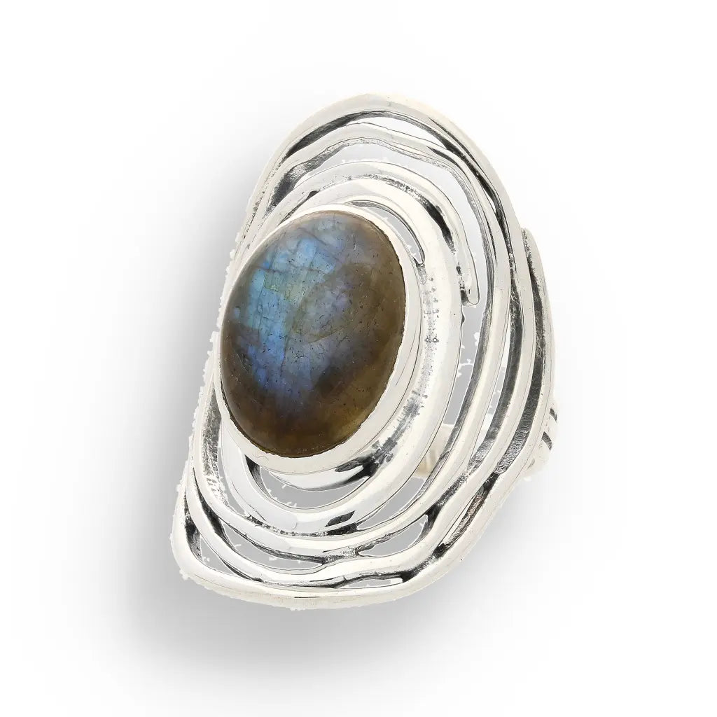 Buy your Shimmering Secrets: Sterling Silver Labradorite Ring online now or in store at Forever Gems in Franschhoek, South Africa