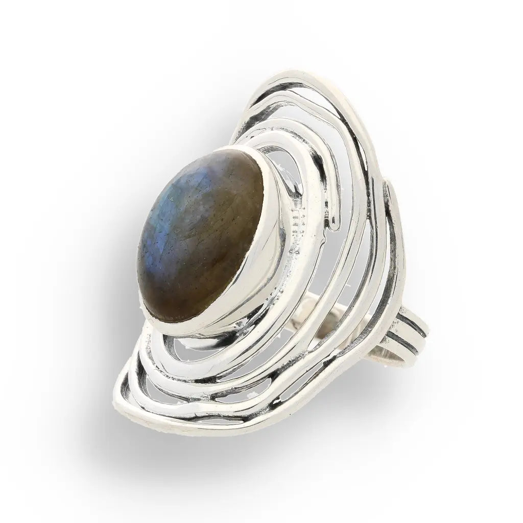 Buy your Shimmering Secrets: Sterling Silver Labradorite Ring online now or in store at Forever Gems in Franschhoek, South Africa