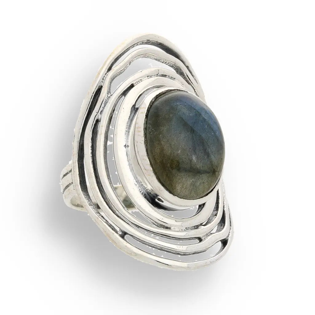 Buy your Shimmering Secrets: Sterling Silver Labradorite Ring online now or in store at Forever Gems in Franschhoek, South Africa