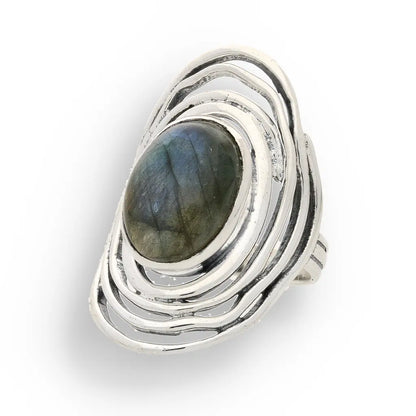 Buy your Shimmering Secrets: Sterling Silver Labradorite Ring online now or in store at Forever Gems in Franschhoek, South Africa