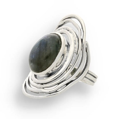 Buy your Shimmering Secrets: Sterling Silver Labradorite Ring online now or in store at Forever Gems in Franschhoek, South Africa