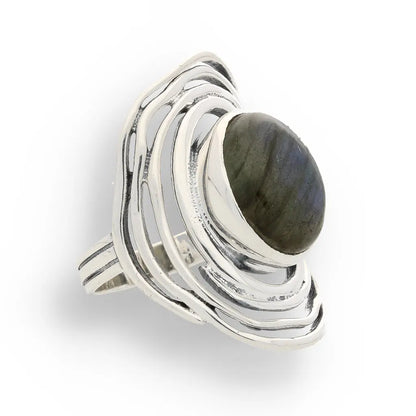 Buy your Shimmering Secrets: Sterling Silver Labradorite Ring online now or in store at Forever Gems in Franschhoek, South Africa