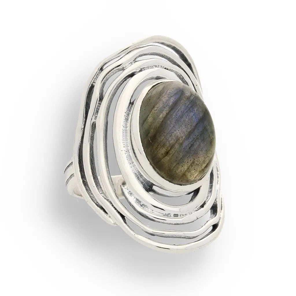 Buy your Shimmering Secrets: Sterling Silver Labradorite Ring online now or in store at Forever Gems in Franschhoek, South Africa