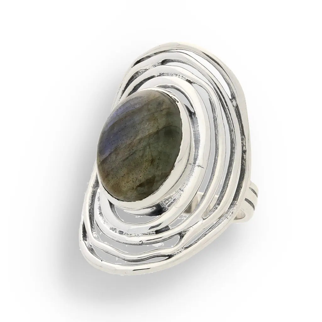 Buy your Shimmering Secrets: Sterling Silver Labradorite Ring online now or in store at Forever Gems in Franschhoek, South Africa