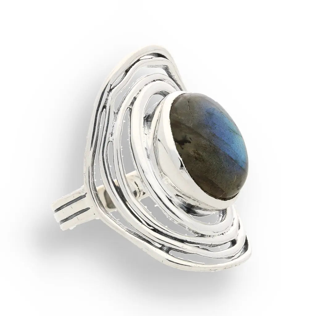 Buy your Shimmering Secrets: Sterling Silver Labradorite Ring online now or in store at Forever Gems in Franschhoek, South Africa