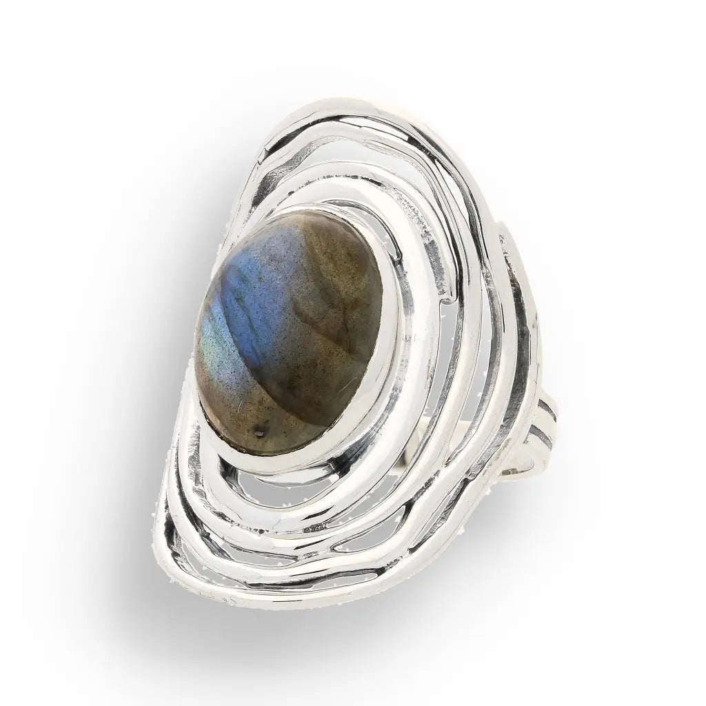 Buy your Shimmering Secrets: Sterling Silver Labradorite Ring online now or in store at Forever Gems in Franschhoek, South Africa