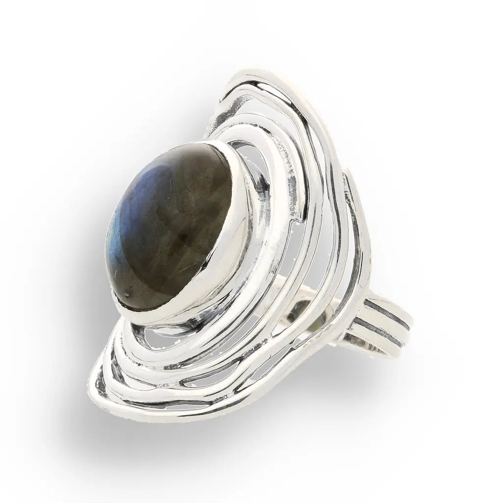 Buy your Shimmering Secrets: Sterling Silver Labradorite Ring online now or in store at Forever Gems in Franschhoek, South Africa