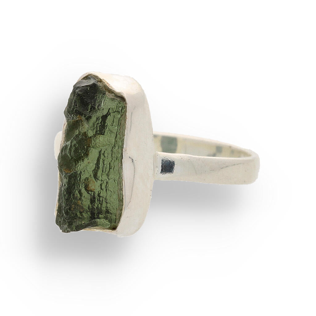 Buy your Cosmic Embrace: Sterling Silver Moldavite Ring online now or in store at Forever Gems in Franschhoek, South Africa