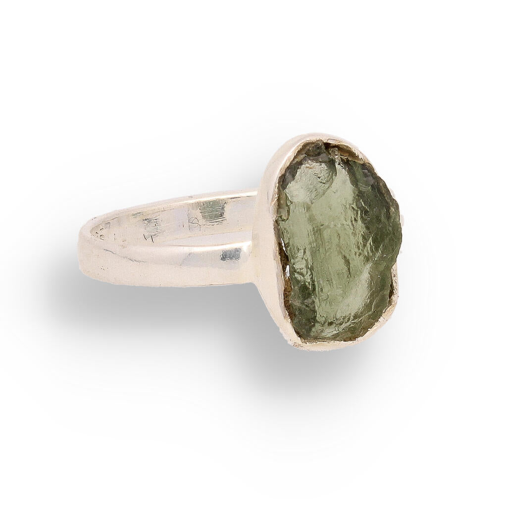 Buy your Cosmic Embrace: Sterling Silver Moldavite Ring online now or in store at Forever Gems in Franschhoek, South Africa