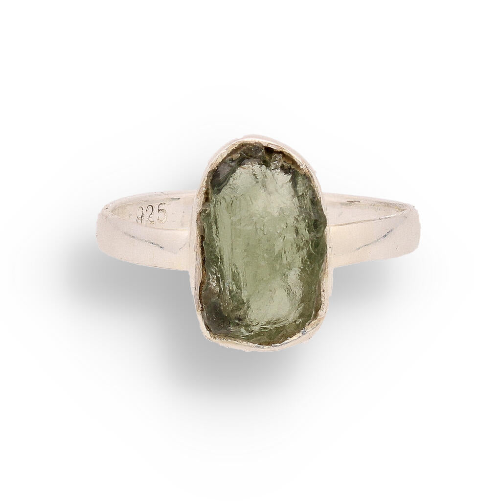 Buy your Cosmic Embrace: Sterling Silver Moldavite Ring online now or in store at Forever Gems in Franschhoek, South Africa