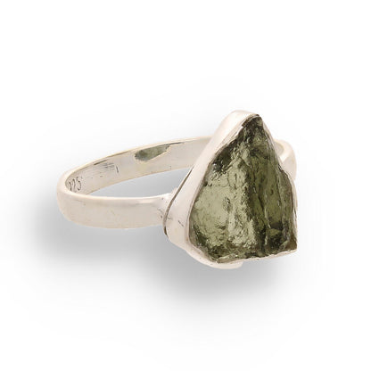 Buy your Cosmic Embrace: Sterling Silver Moldavite Ring online now or in store at Forever Gems in Franschhoek, South Africa