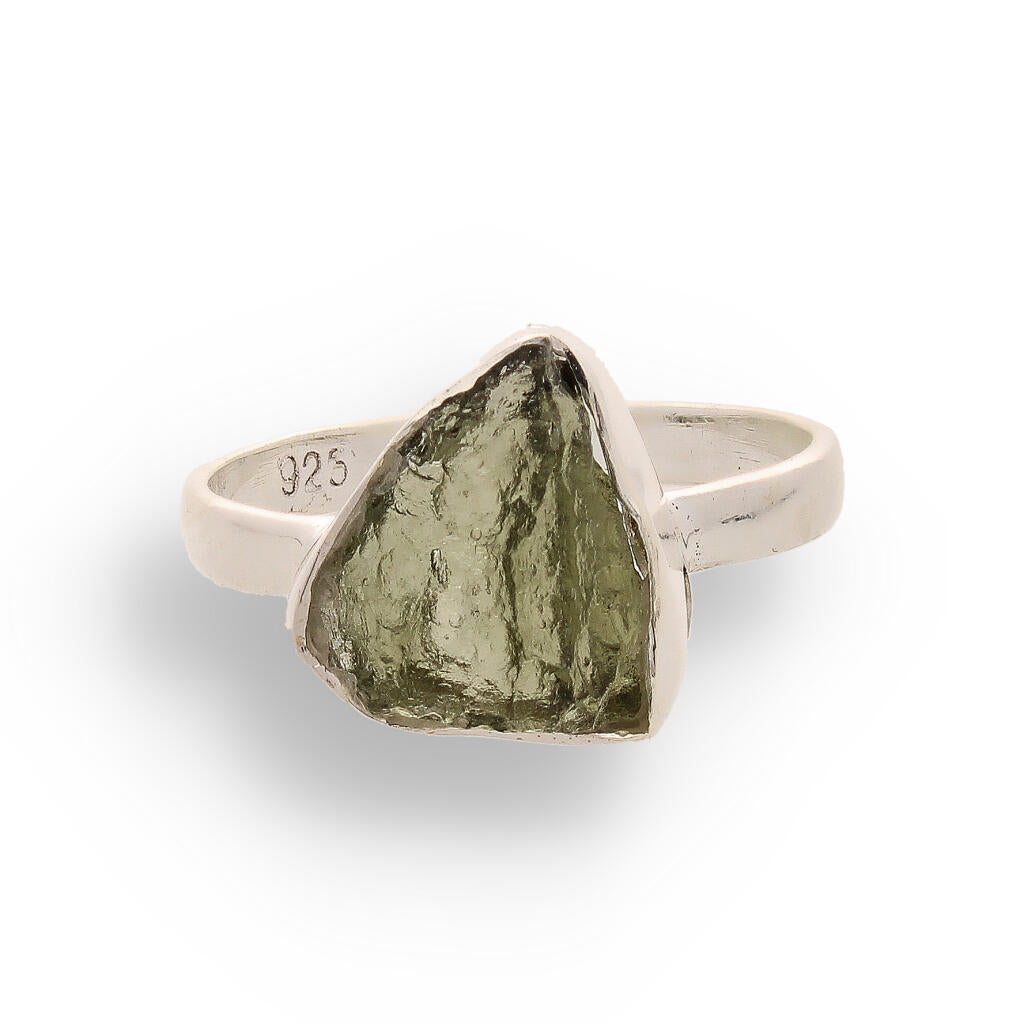 Buy your Cosmic Embrace: Sterling Silver Moldavite Ring online now or in store at Forever Gems in Franschhoek, South Africa