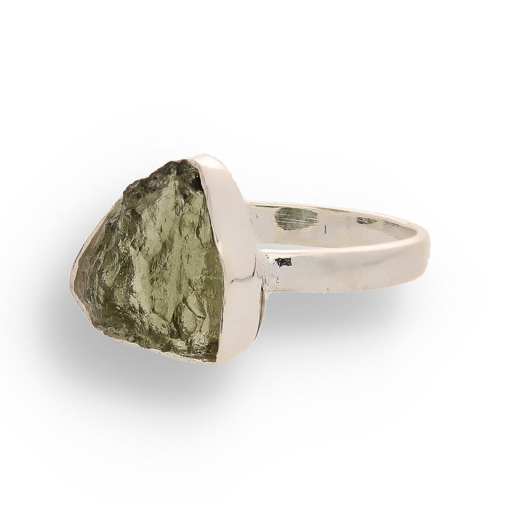 Buy your Cosmic Embrace: Sterling Silver Moldavite Ring online now or in store at Forever Gems in Franschhoek, South Africa