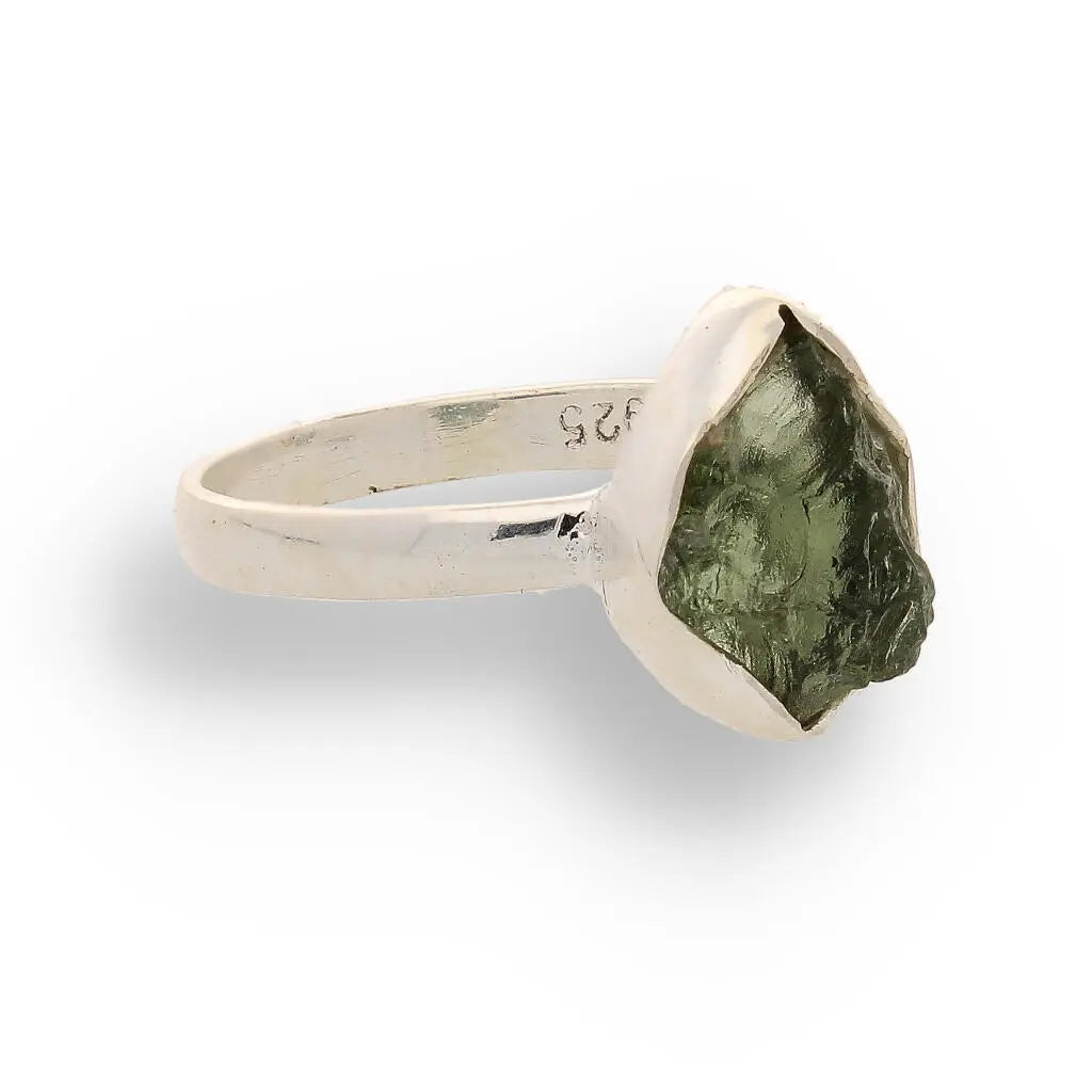 Buy your Cosmic Embrace: Sterling Silver Moldavite Ring online now or in store at Forever Gems in Franschhoek, South Africa