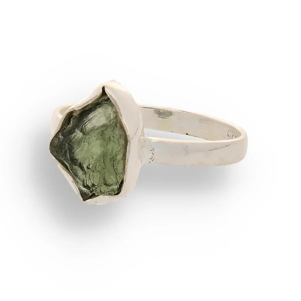 Buy your Cosmic Embrace: Sterling Silver Moldavite Ring online now or in store at Forever Gems in Franschhoek, South Africa