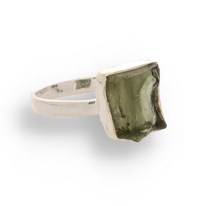 Buy your Cosmic Embrace: Sterling Silver Moldavite Ring online now or in store at Forever Gems in Franschhoek, South Africa