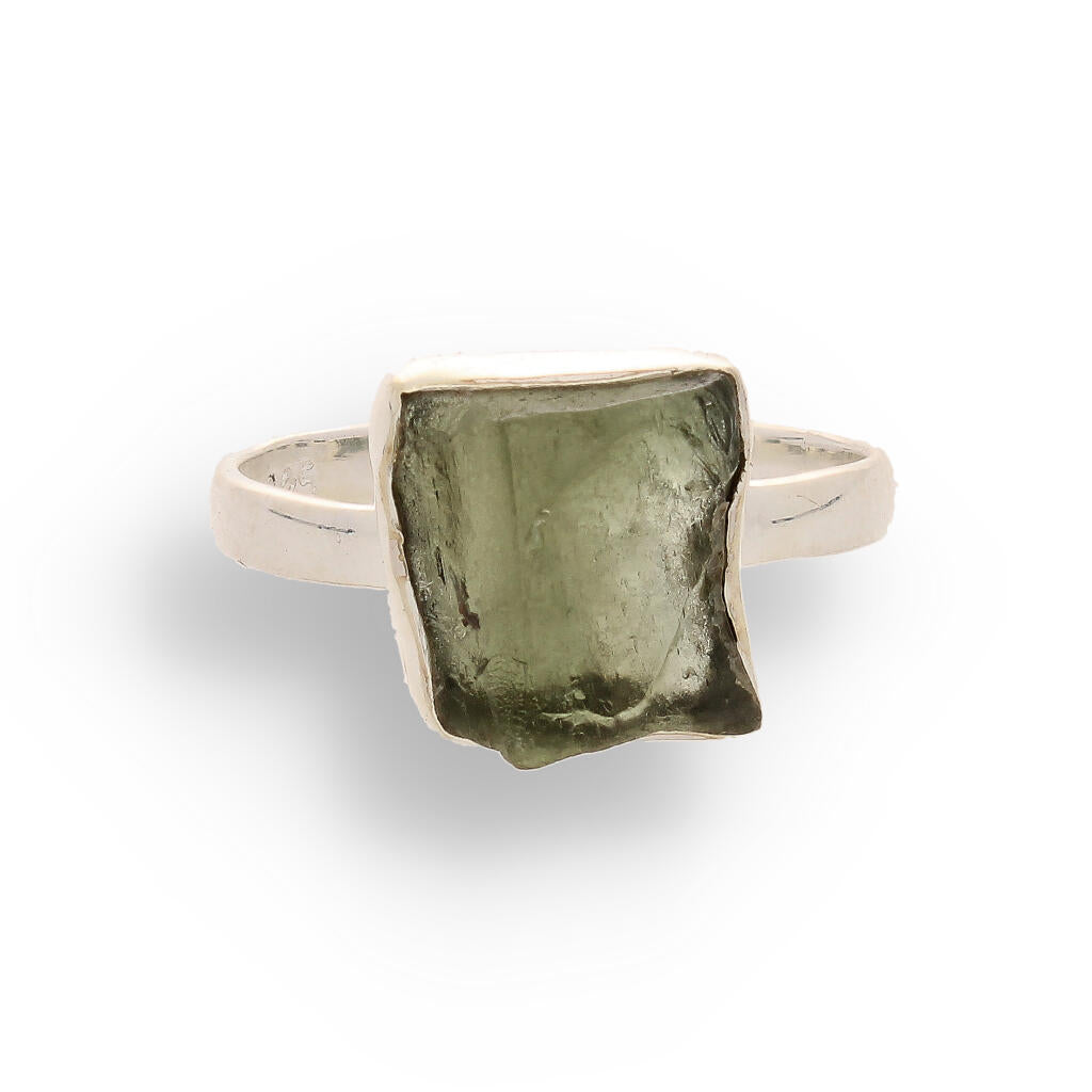 Buy your Cosmic Embrace: Sterling Silver Moldavite Ring online now or in store at Forever Gems in Franschhoek, South Africa