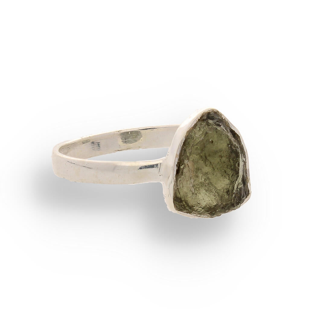 Buy your Cosmic Embrace: Sterling Silver Moldavite Ring online now or in store at Forever Gems in Franschhoek, South Africa