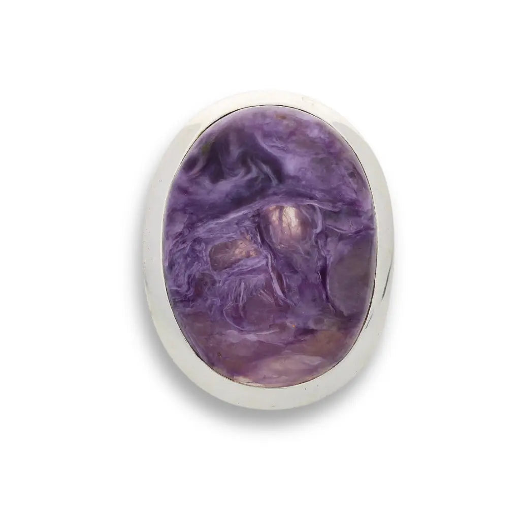 Buy your Charoite Charm: Elegant Sterling Silver Rings online now or in store at Forever Gems in Franschhoek, South Africa