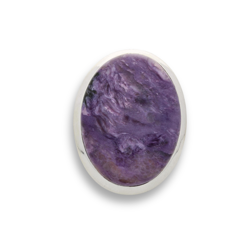 Buy your Charoite Charm: Elegant Sterling Silver Rings online now or in store at Forever Gems in Franschhoek, South Africa