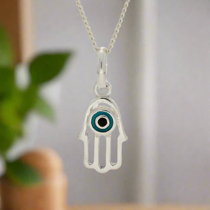 Buy your Hamsa Hand Sterling Silver Necklace online now or in store at Forever Gems in Franschhoek, South Africa