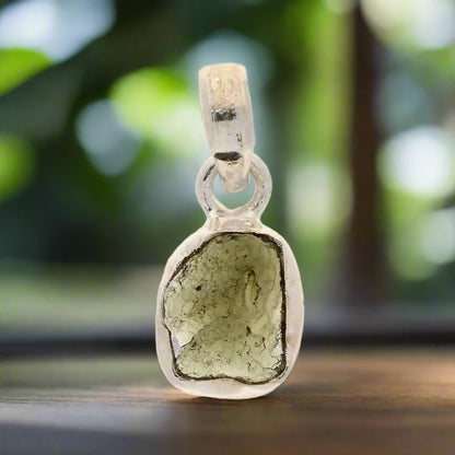 Buy your Mystic Moldavite Sterling Silver Necklace online now or in store at Forever Gems in Franschhoek, South Africa