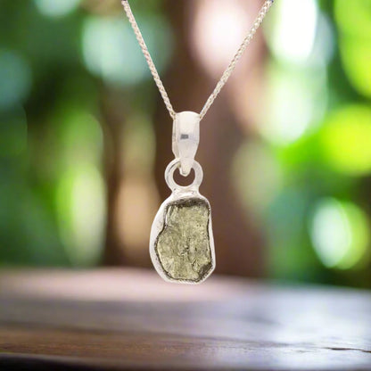 Radiant Moldavite Stone Energy Necklace