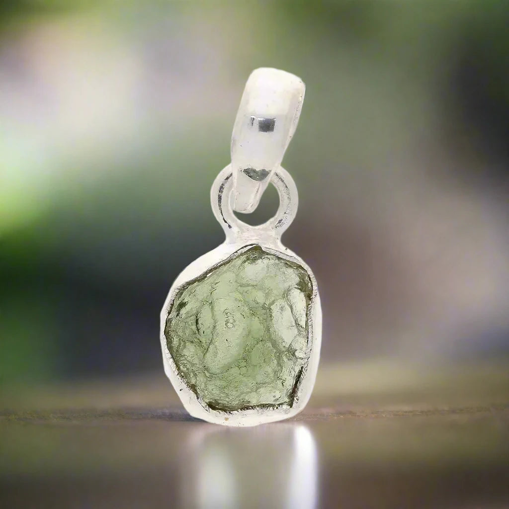 Buy your Rare Moldavite Gemstone Pendant Necklace online now or in store at Forever Gems in Franschhoek, South Africa