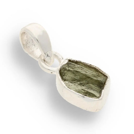 Timeless Moldavite Silver Necklace Magic