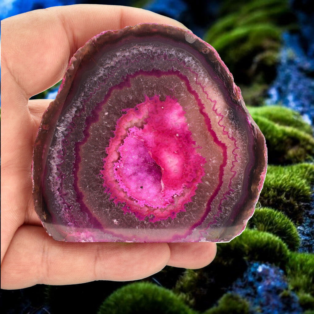 Buy your Agate Geode Pink online now or in store at Forever Gems in Franschhoek, South Africa