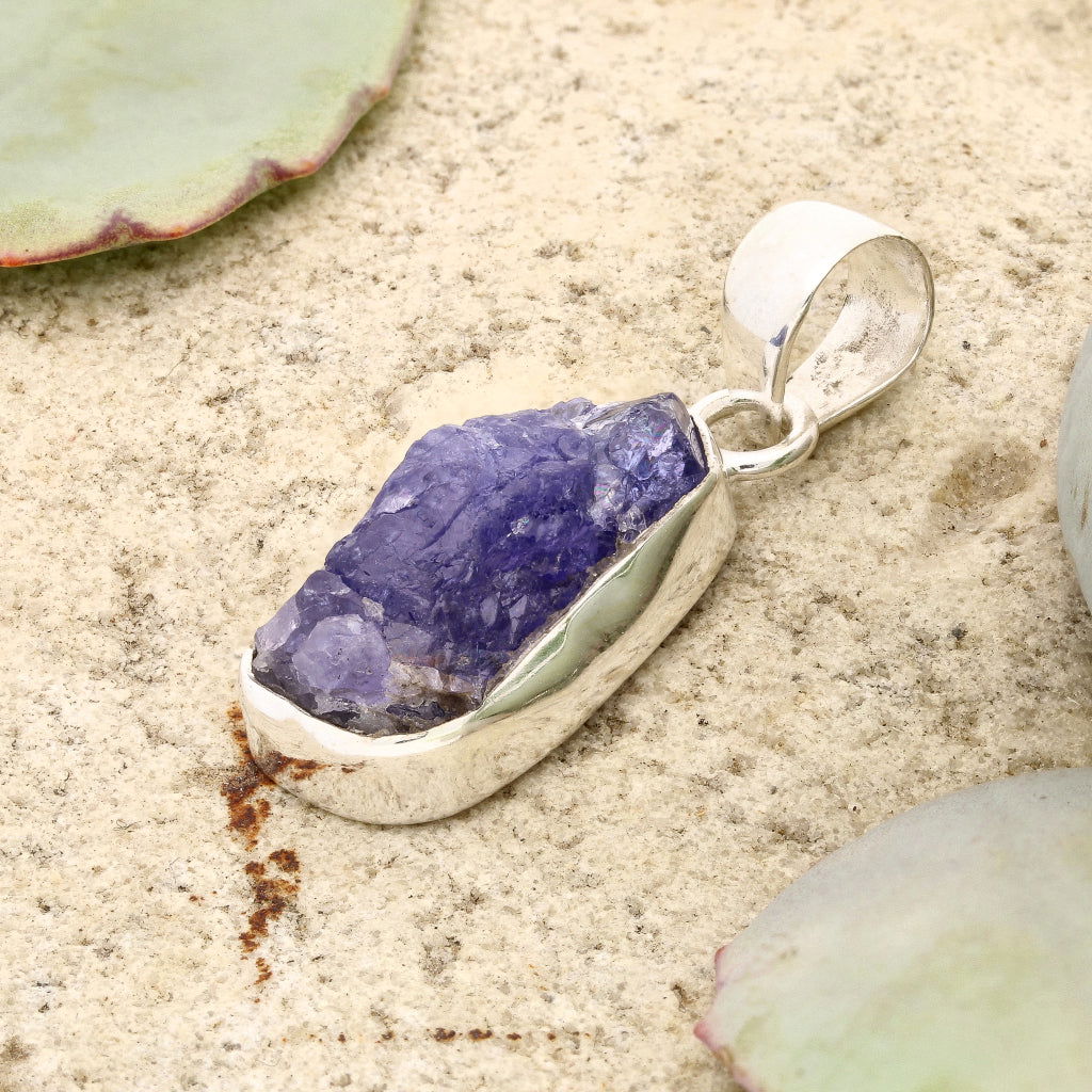 Buy your Elemental Aura Rough Tanzanite Necklace online now or in store at Forever Gems in Franschhoek, South Africa