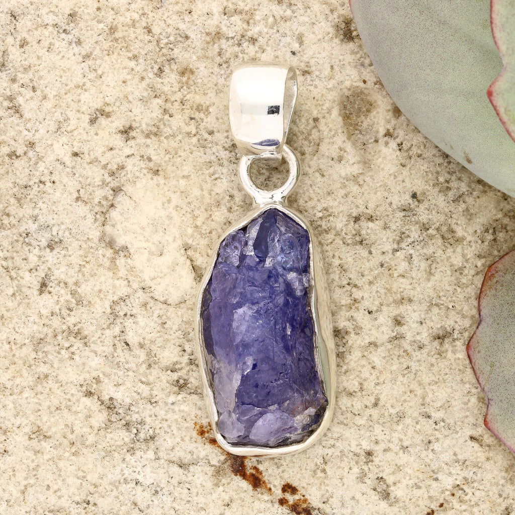 Buy your Elemental Aura Rough Tanzanite Necklace online now or in store at Forever Gems in Franschhoek, South Africa