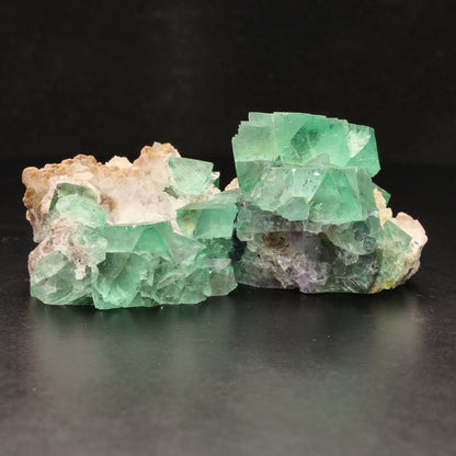 Buy your Fluorite Octahedra on Quartz (Riemvasmaak) online now or in store at Forever Gems in Franschhoek, South Africa