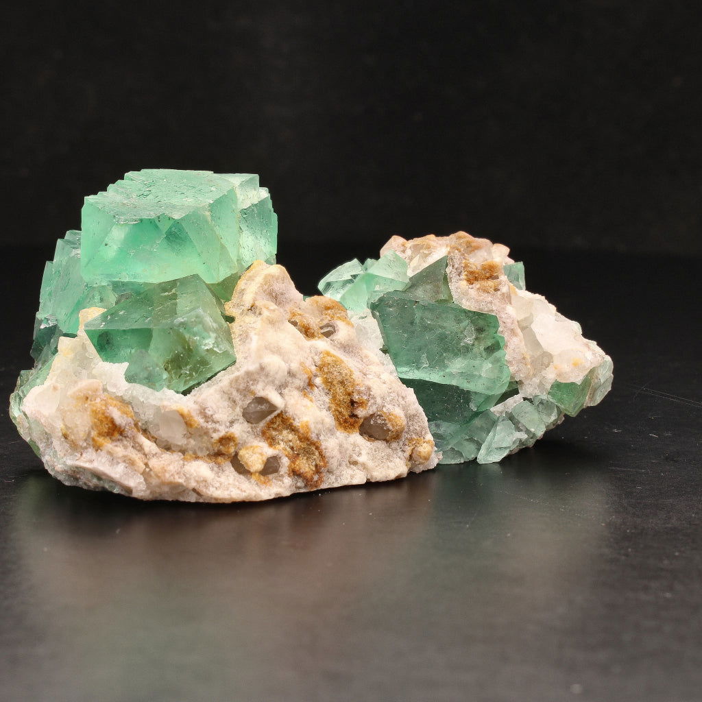 Buy your Fluorite Octahedra on Quartz (Riemvasmaak) online now or in store at Forever Gems in Franschhoek, South Africa