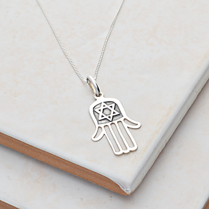 Buy your Hamsa Hand Sterling Silver Necklace online now or in store at Forever Gems in Franschhoek, South Africa