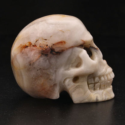 Buy your Joyful Sentinel Crazy Lace Agate Crystal Skull online now or in store at Forever Gems in Franschhoek, South Africa