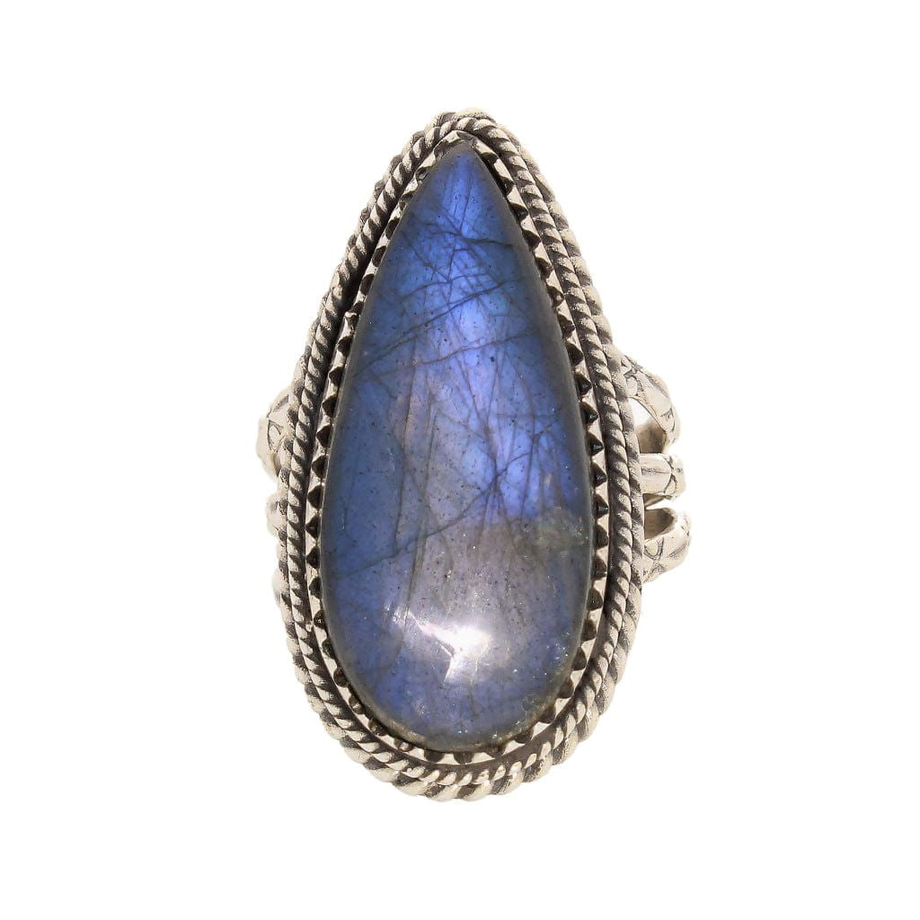 Buy your Labradorite Dreams: Handcrafted Sterling Silver Ring Set on Tri-Band Texture online now or in store at Forever Gems in Franschhoek, South Africa