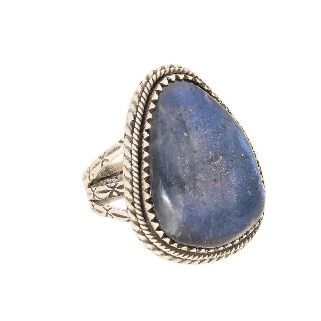 Buy your Labradorite Dreams: Handcrafted Sterling Silver Ring Set on Tri-Band Texture online now or in store at Forever Gems in Franschhoek, South Africa