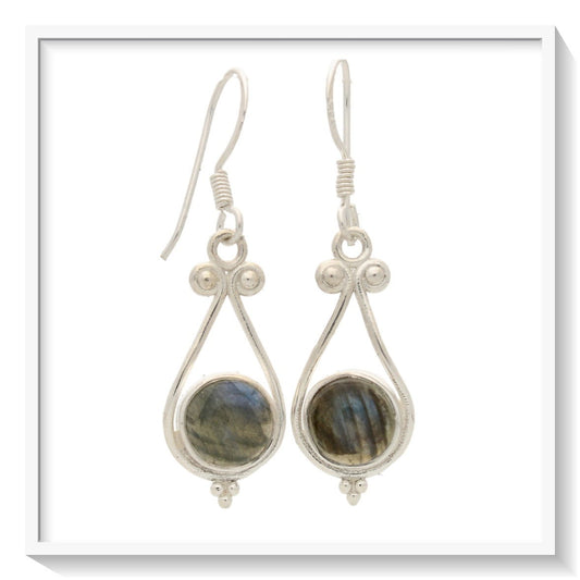 Buy your Mystic Labradorite Sterling Silver Earrings online now or in store at Forever Gems in Franschhoek, South Africa