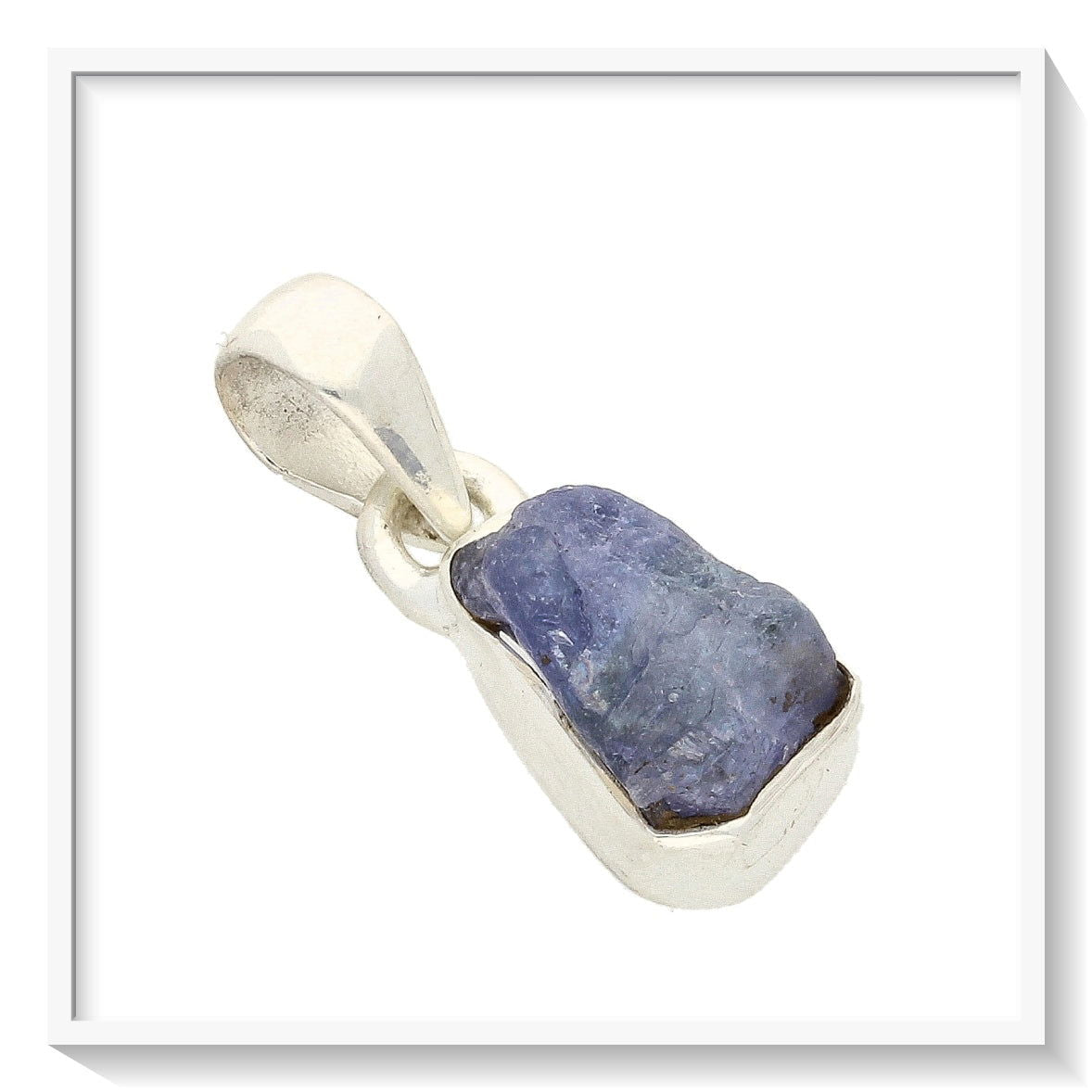 Buy your Nature's Treasures: Raw Tanzanite Sterling Silver Necklace online now or in store at Forever Gems in Franschhoek, South Africa