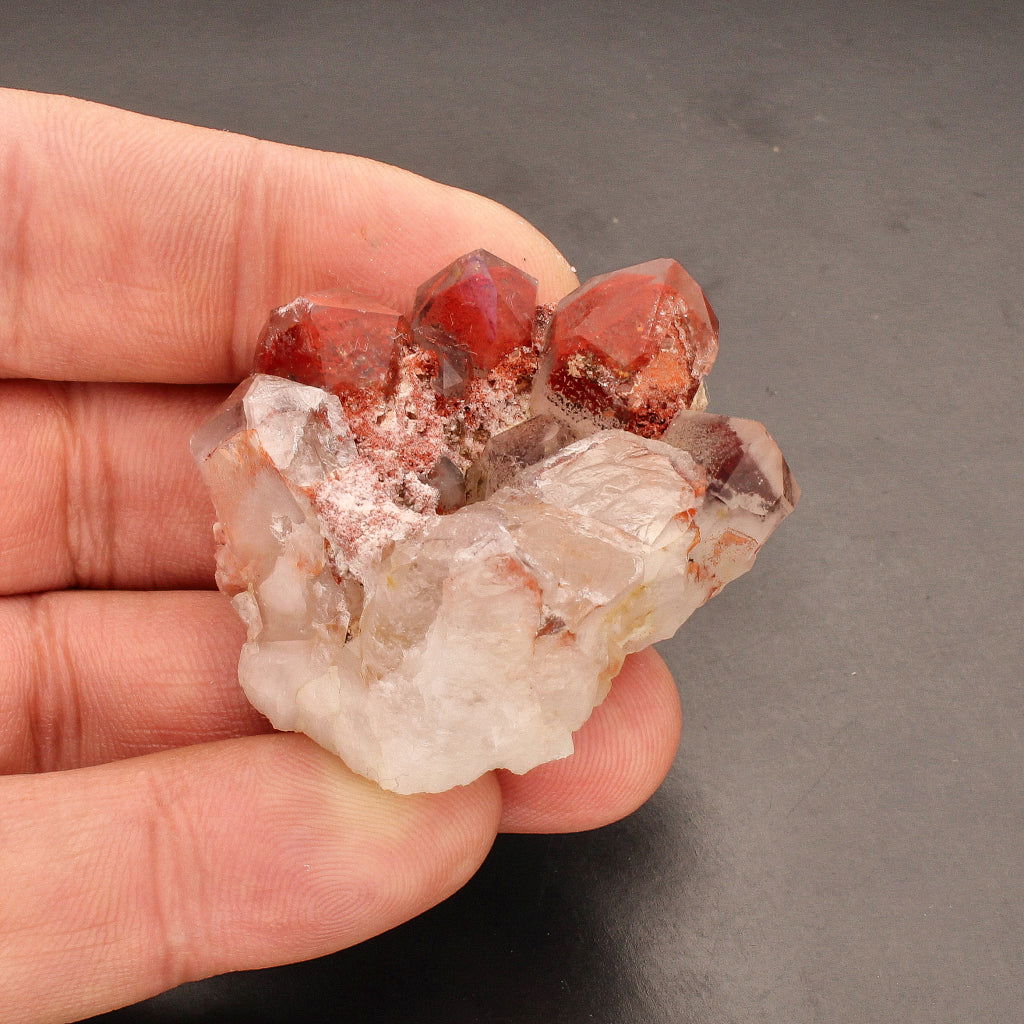 Buy your Orange River Phantom Quartz Crystal Small Cluster online now or in store at Forever Gems in Franschhoek, South Africa